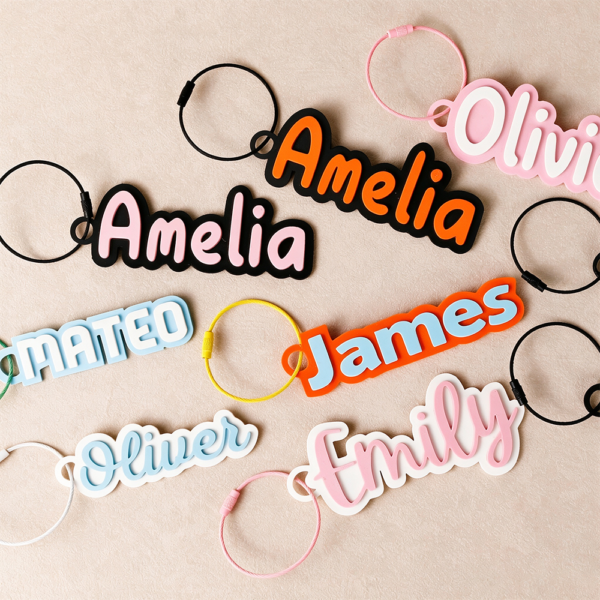 Personalized Name Letter Custom Keychain, Ideal Gift For Family & Friends